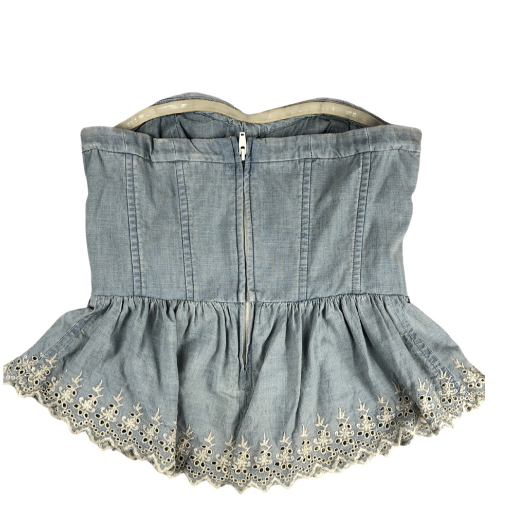 Vintage Denim & Supply Ralph Lauren Eyelet Bustier Corset Top